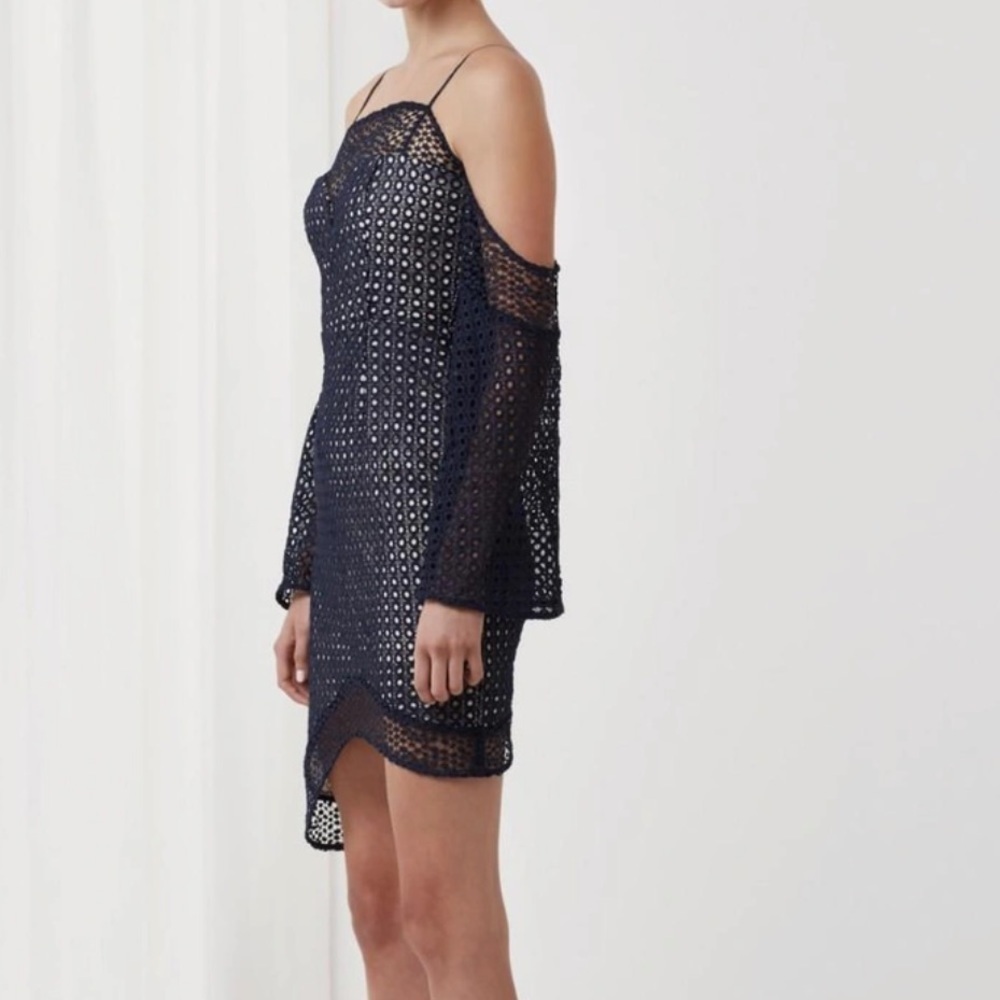 🅽🅴🆆 KEEPSAKE the label Easy Love retro asymmetrical bell sleeve mini dress, S - Picture 7 of 13